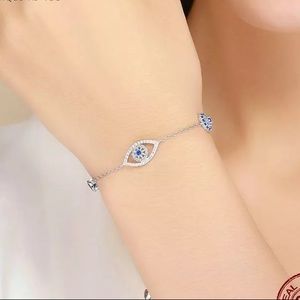 Evil Eye AAA Cubic Zirconia Adjustable Bracelet